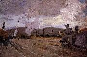 Claude Monet The Gare dArgenteuil painting